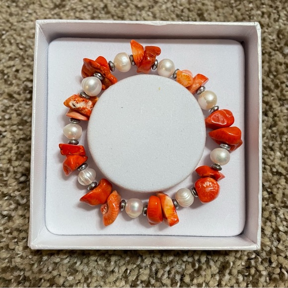 Natural Freshwater Pearls bracelet mix with Stone Nuggets Gemstone - Picture 7 of 12